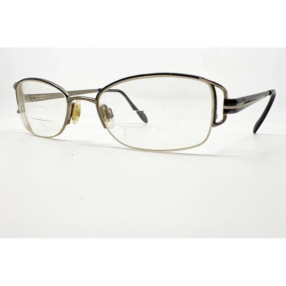 Tiara Eyeglasses Women Silver Metal Frame Oval MOD.333 COB 50-18